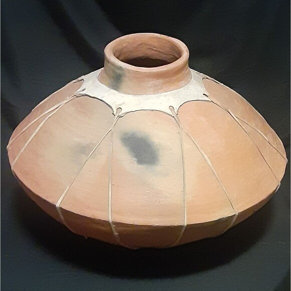 Large Tarahumara SW American Indian Mexican Ceramic Water Pot 16" Wide - Picture 11 of 16